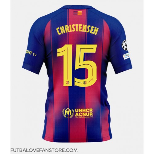 Barcelona Andreas Christensen #15 Domáci futbalový dres 2025-26 Krátky Rukáv Barcelona Andreas Christensen #15 Domáci futbalový dres 2025-26 Krátky Rukáv